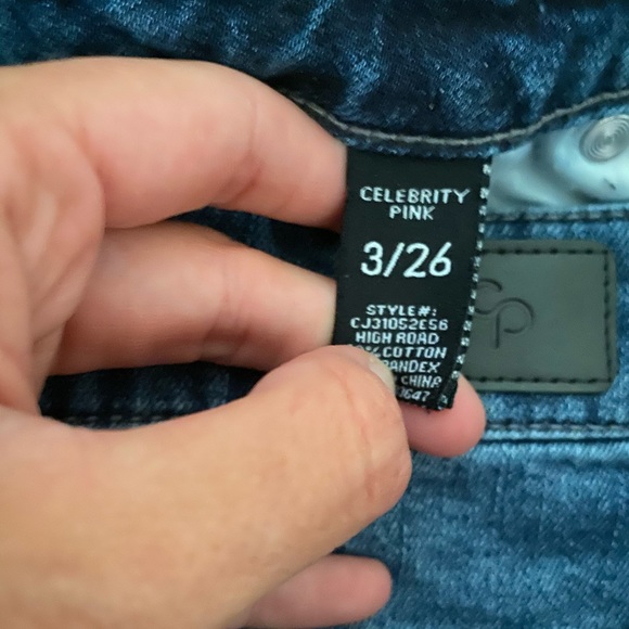 Celebrity Pink Destroyed MedWash Denim Jean Shorts - Picture 4 of 4